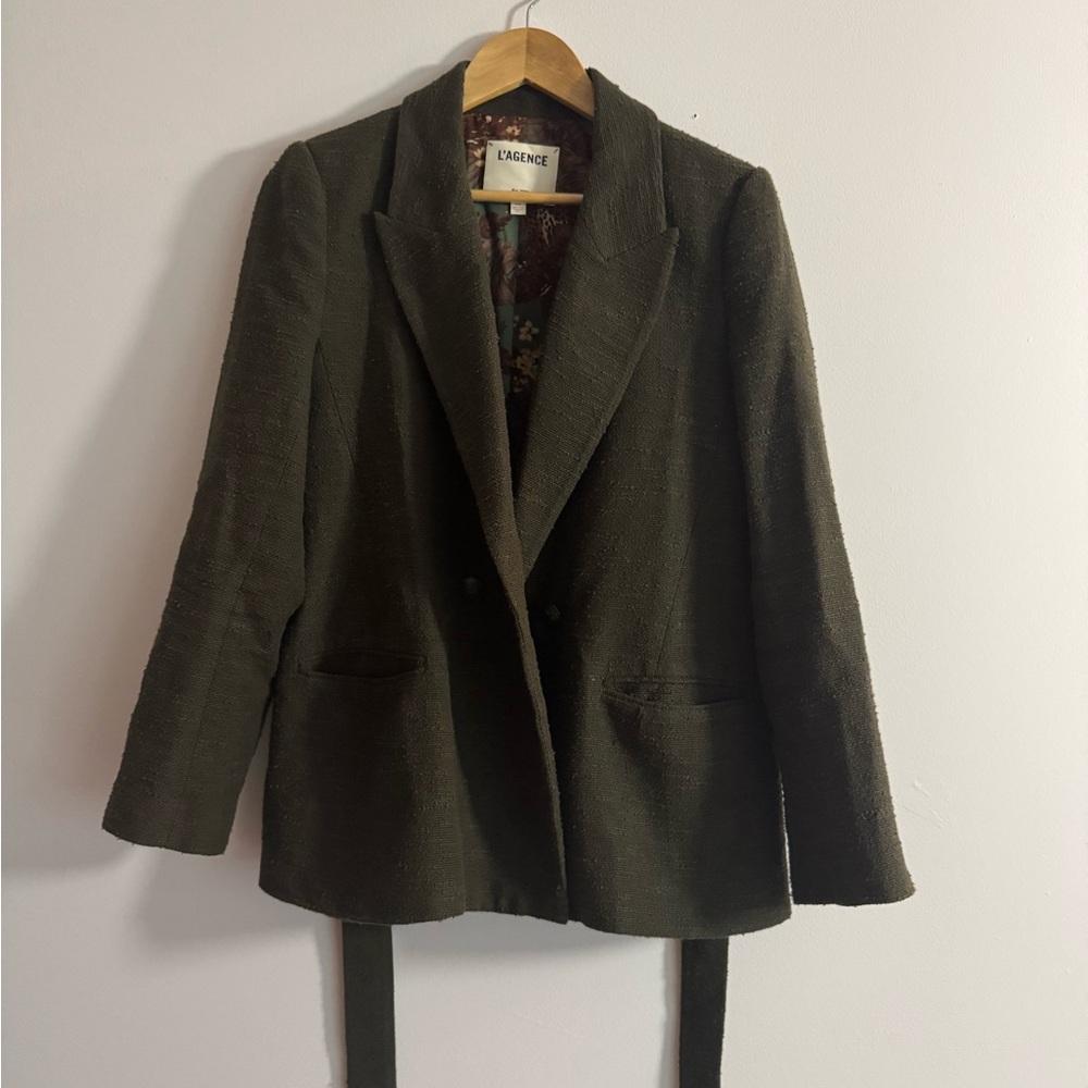 L'Agence Women's dark olive Blazer
